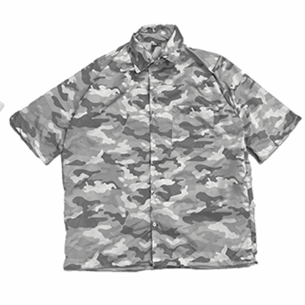 Camo White Button Shirt