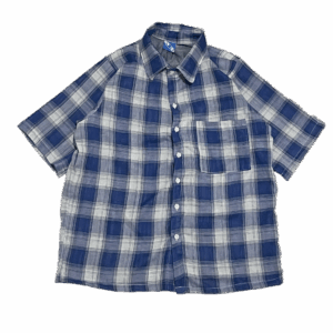 Plaid Blue Button Shirt