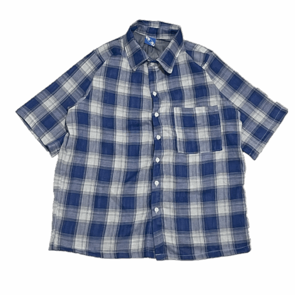 Plaid Blue Button Shirt