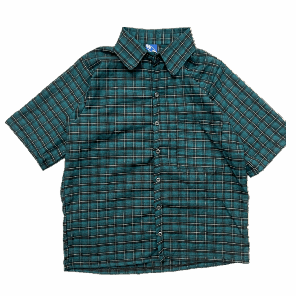 Plaid Green Button Shirt
