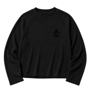 Badge Black - Waffle Longsleeve